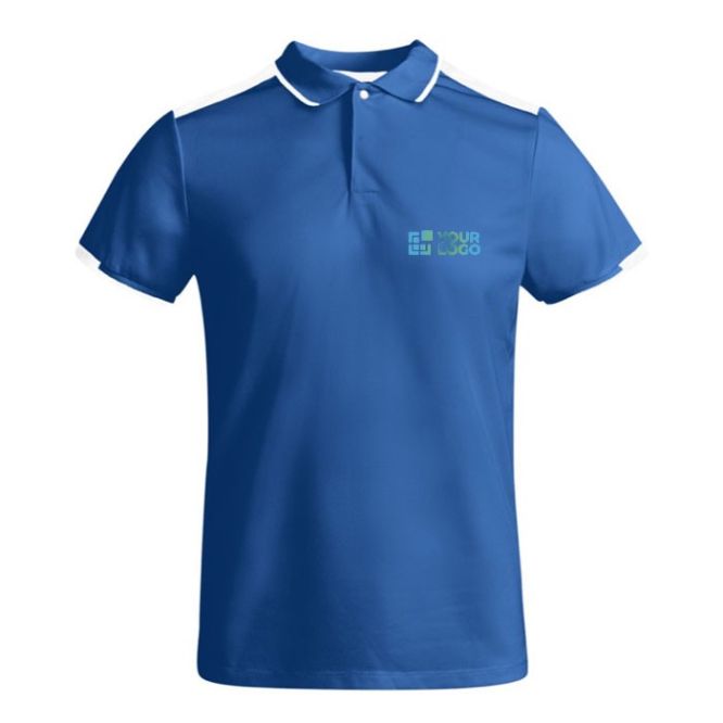 Polo de poliéster de manga corta para hombre bicolor 140 g/m2 Roly 