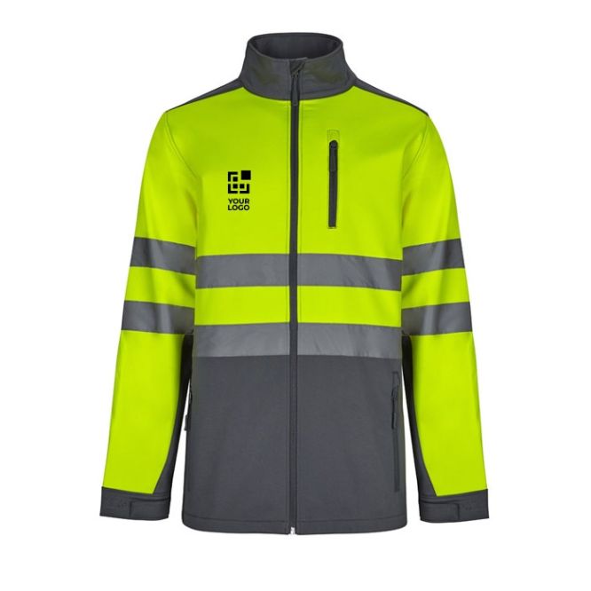 Chaqueta laboral softshell extra grande con forro polar 280 g/m2 