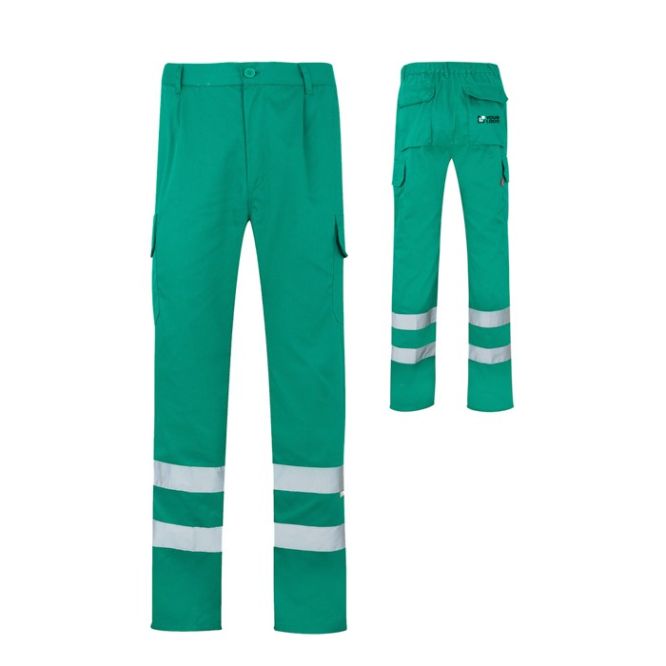 Pantalón laboral de sarga en algodón y poliéster 200 g/m2 