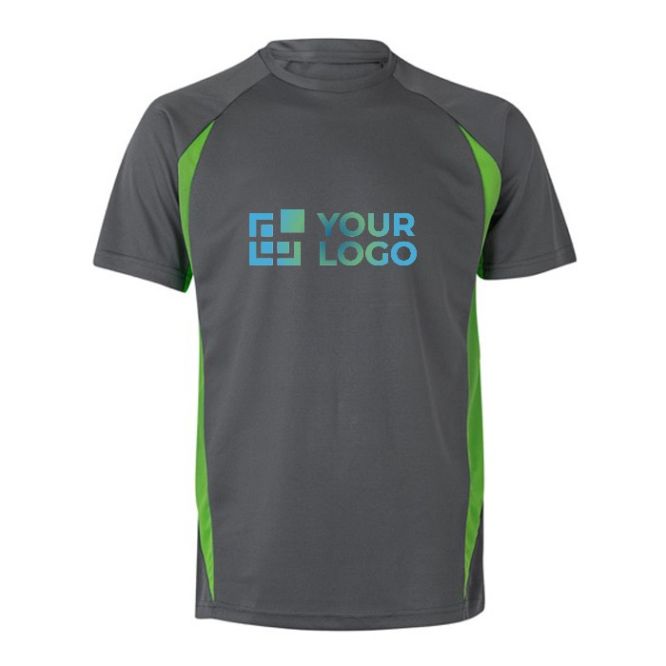 Camiseta unisex laboral de poliéster con tono bicolor 160 g/m2 