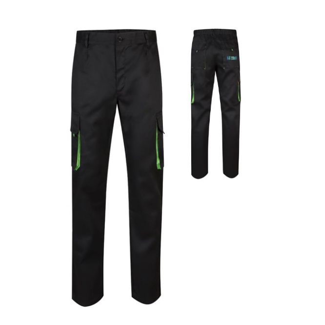Pantalón de trabajo de sarga en poliéster y algodón 200 g/m2 