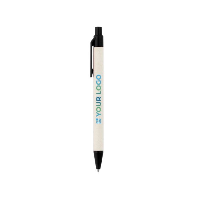 Bolígrafo de aluminio reciclado de cartones de leche tinta azul