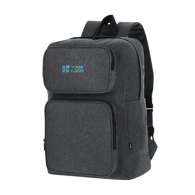 Mochila de suave poliéster RPET para tablet y portátil de hasta 15''