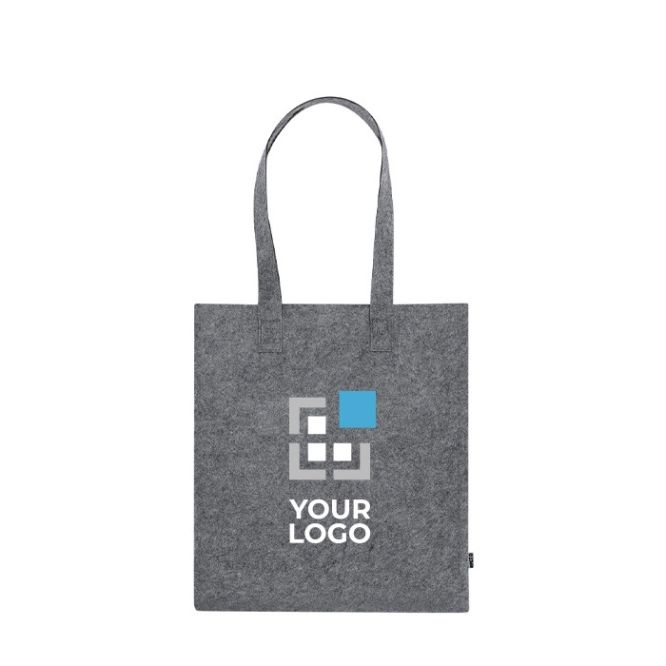 Bolsa de fieltro reciclado con asas largas en colores clásicos