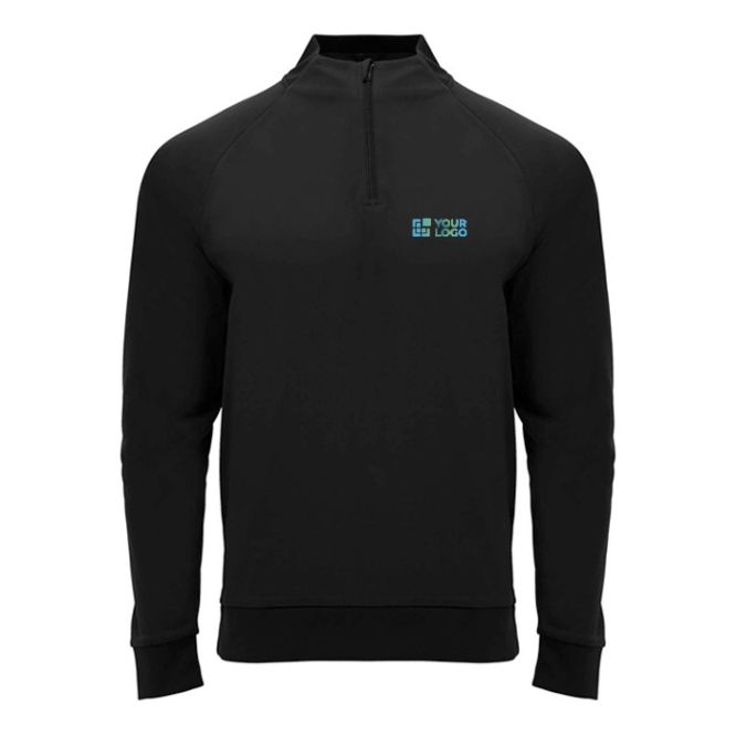Sudadera infantil de manga larga con cremallera corta 200 g/m2 Roly vista principal