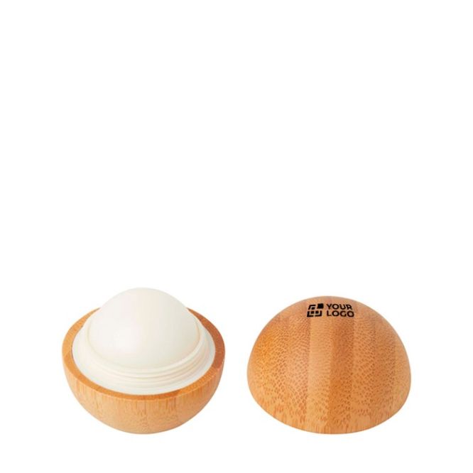 Bálsamo labial de aroma de vainilla con carcasa de bambú FPS 15