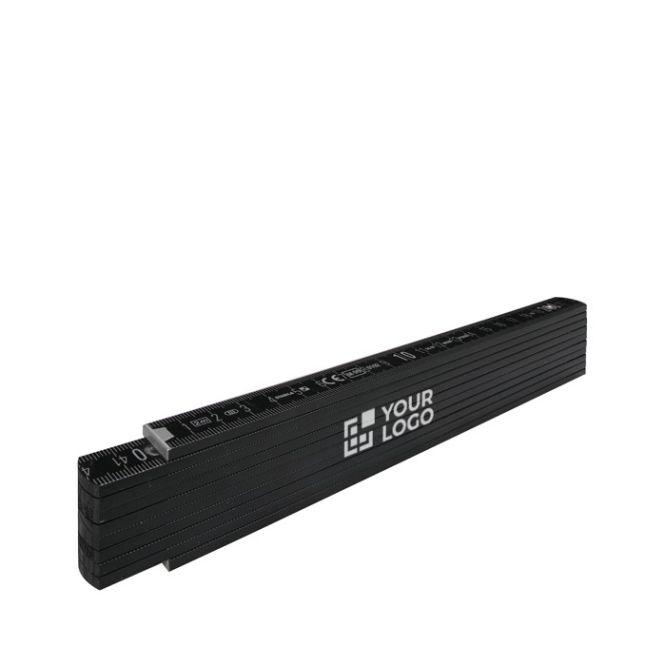 Regla plegable de madera resistente a golpe marcas Stabila 2M color negro vista de impresión
