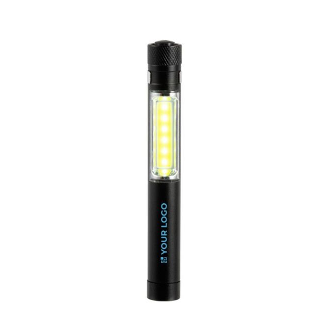 Linterna personalizable de tecnología COB con imán y clip metálico