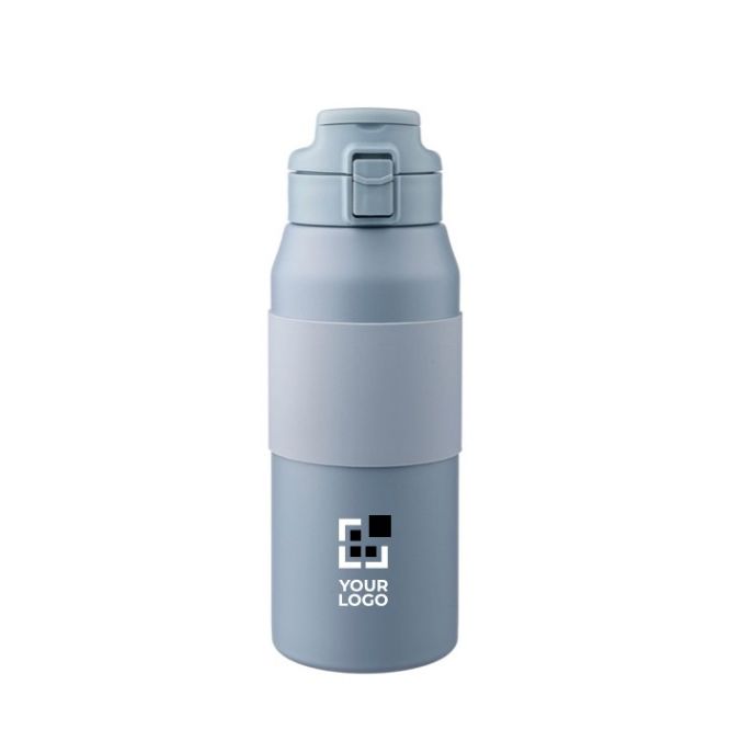 Botella de acero inoxidable con botón para abrir la boquilla 800ml