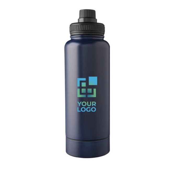 Botella de acero inoxidable con compartimiento debajo 1L