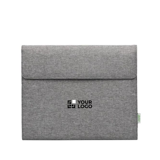 Portafolio de RPET con bloc de notas y bolsillo para dispositivos