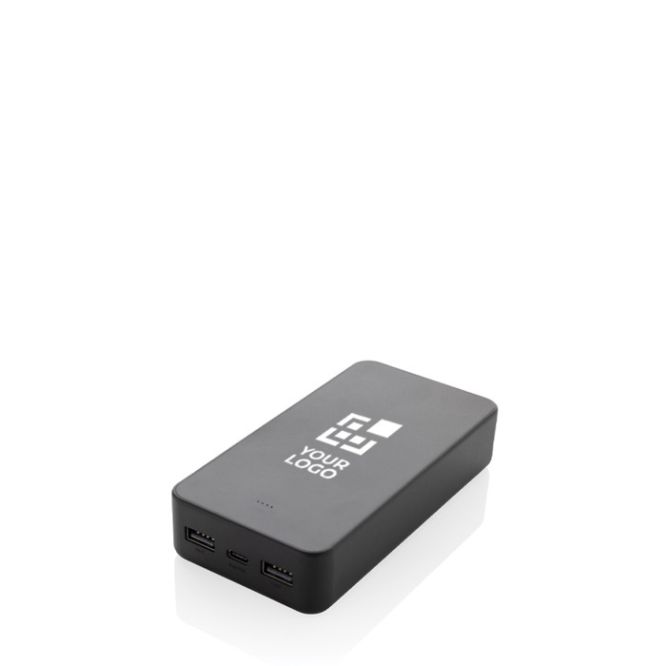 Batería externa ecológica de 20.000 mAh con 3 puertos de carga