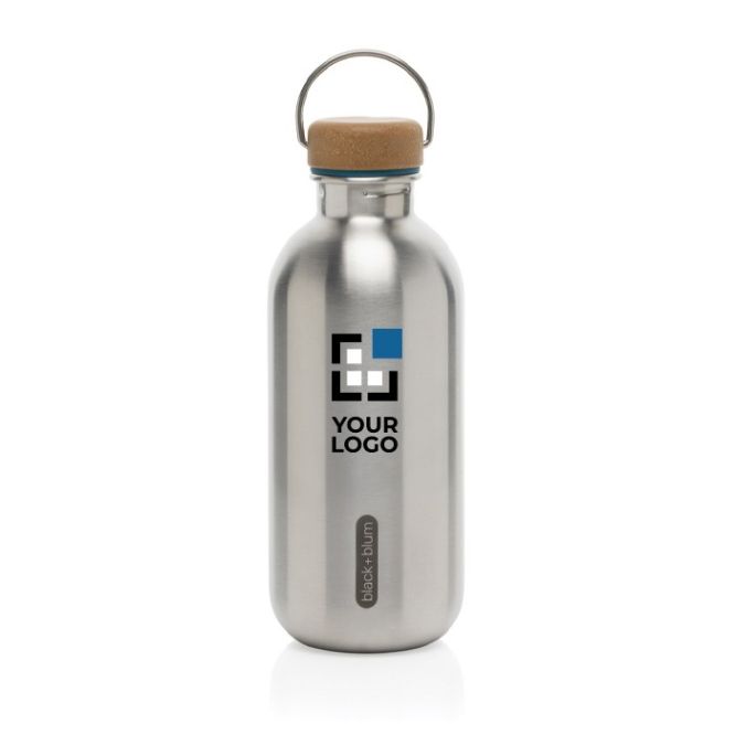 Botella de agua de acero inoxidable con antigoteo Black+Blum 600ml