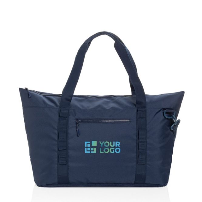 Bolsa térmica XL de RPET con dos asas y correa de hombro 30L