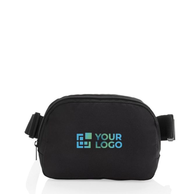 Bolsa bandolera mutliusos de RPET con correa y capacidad de 1L