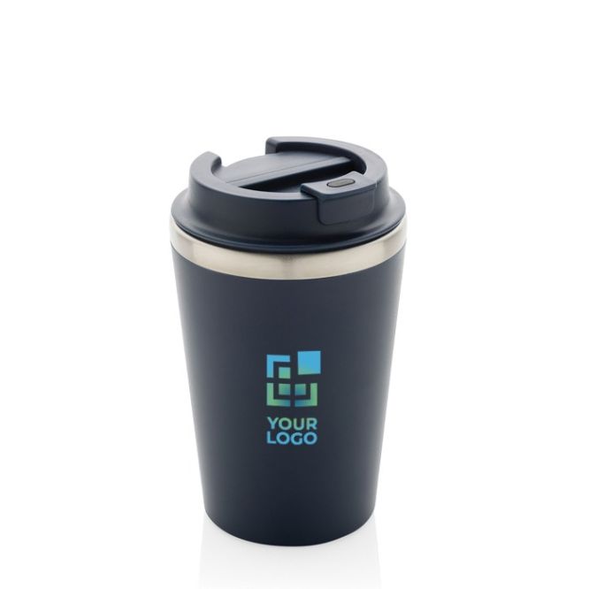 Taza térmica de doble pared ecológica con tapa antigoteo de 350ml