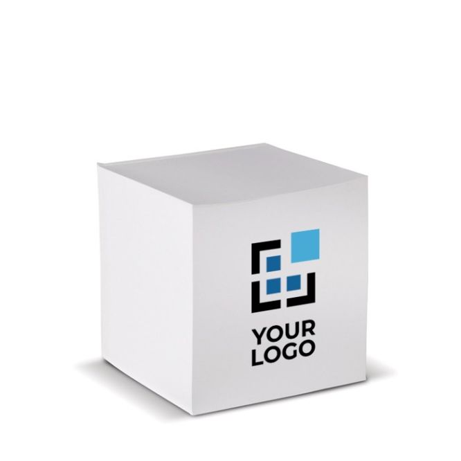 Cubo de notas de 840 hojas lisas con certificación FSC 10x10x10cm
