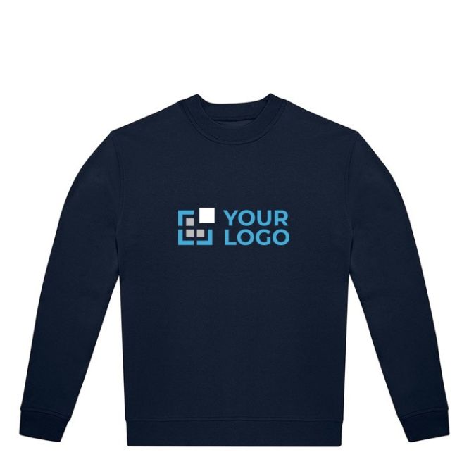 Sudadera unisex de materiales eco con corte casual 280 g/m2 B&C vista de impresión