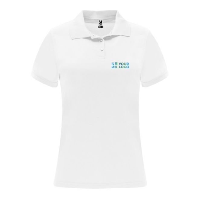 Polo técnico de poliéster piqué para mujer 150 g/m2 Roly Direct Monzha 