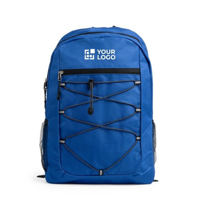 Mochila deportiva de poliéster 600D con cierre de cremallera frontal