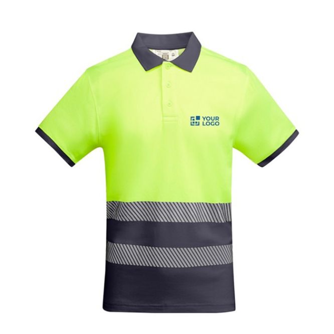 Polo laboral con alta visibilidad manga corta 170 g/m2 Roly Atrio 
