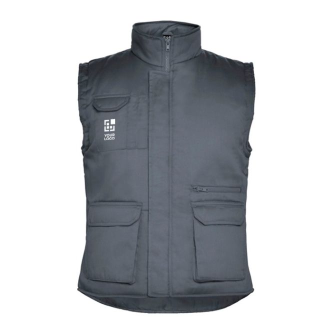 Chaleco de trabajo de poliéster y algodón con cuello 200 g/m2 Roly Almanzor 