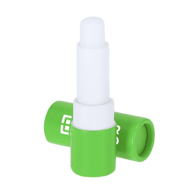 Bálsamo labial con protección SPF 15 en envase de cartón reciclado FSC