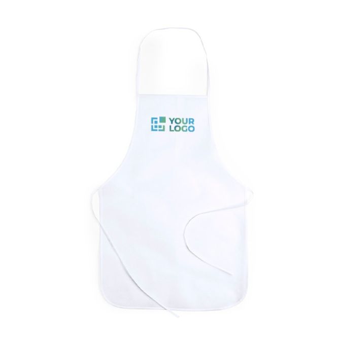 Delantal para sublimación de non-woven con cintas a juego 80 g/m2