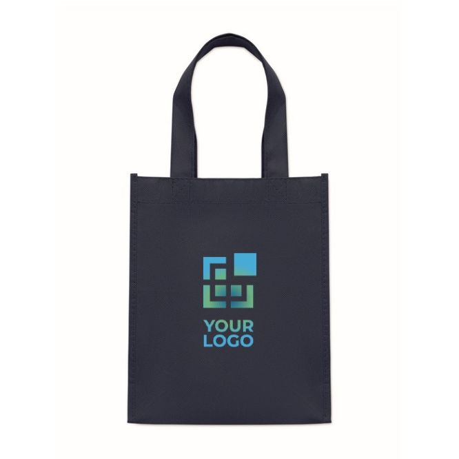 Bolsa pequeña de RPET de varios colores con fuelle inferior 80 g/m2