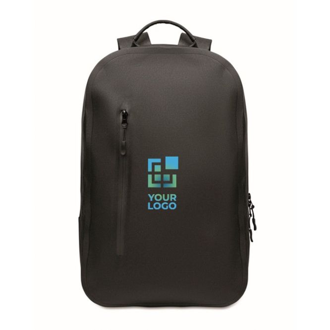 Mochila negra para portátil de RPET resistente al agua 16''