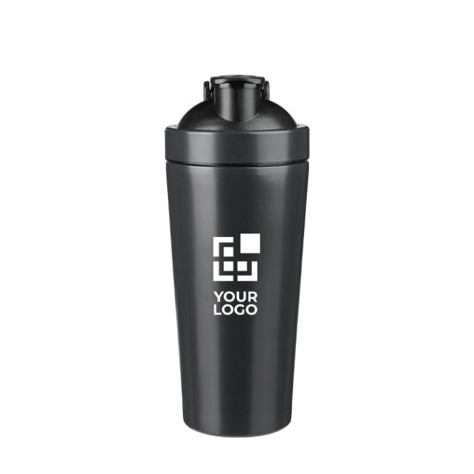 Shaker de acero inoxidable reciclado con bola mezcladora metálica 750ml