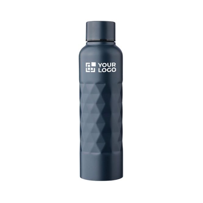 Botella de acero inoxidable con textura geométrica 800ml