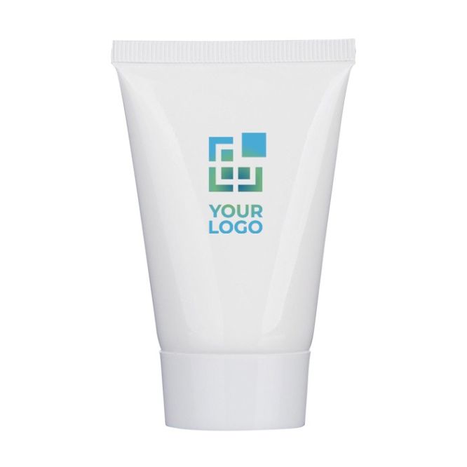 Protector solar SPF30 y aroma a vainilla en tubo blanco