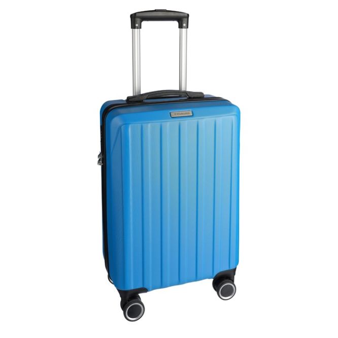 Trolley rígido con 8 ruedas giratorias con placa para personalizar