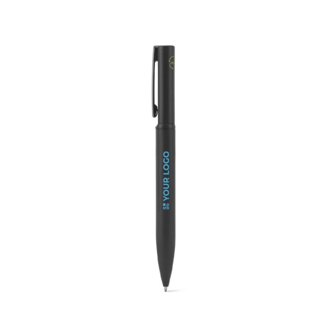 Bolígrafo de metal 60% reciclado elegante con clip y tinta azul