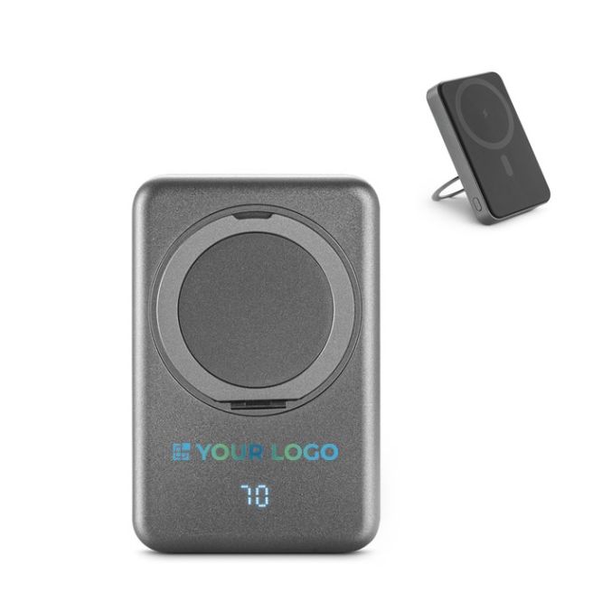 Batería externa ecológica magnética con soporte anillo 10000 mAh