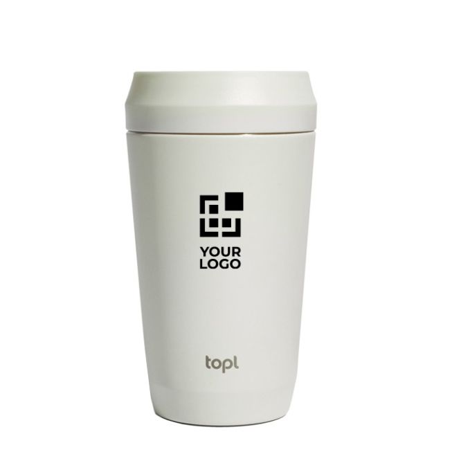 Taza térmica en acero reciclado con tapa 360° y 354 ml Topl To Go