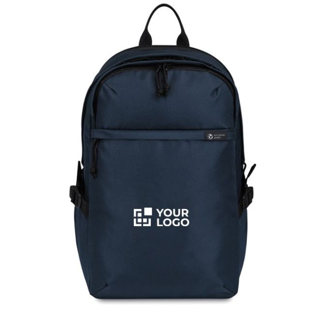 Mochila para portátil RPET con bolsillos y asa acolchada 15