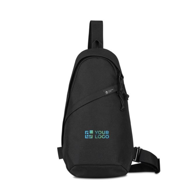 Bolsa bandolera sostenible en rPET reciclado con correas ajustables
