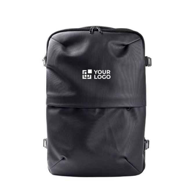 Mochila de cuero sintético para viajes con función expandible 30L