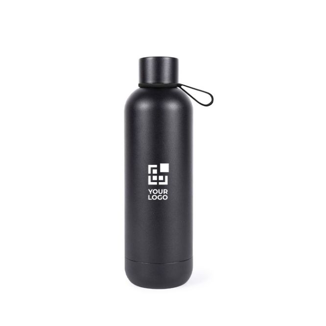 Botella térmica de acero inoxidable con vaso en la base