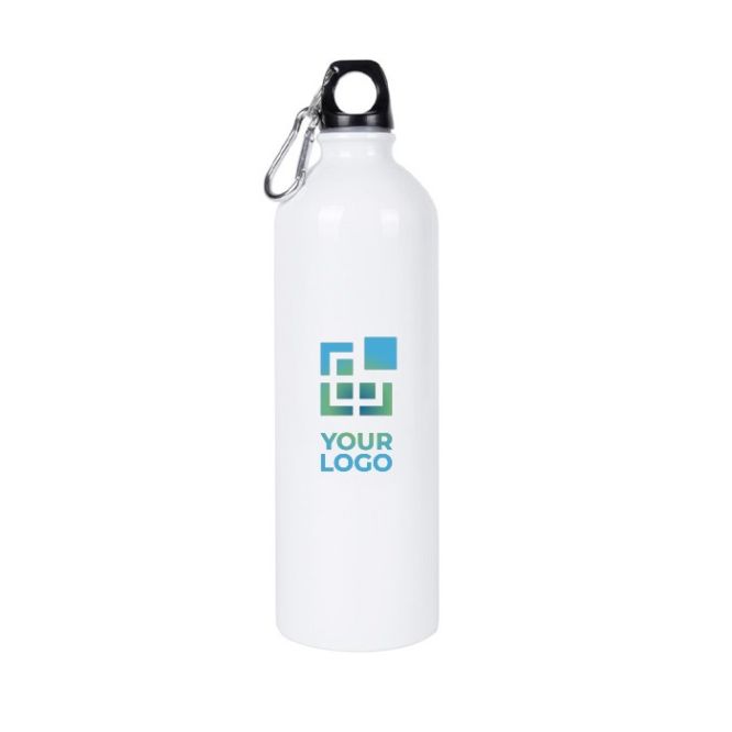 Botella de acero reciclado con mosquetón para sublimación 750ml