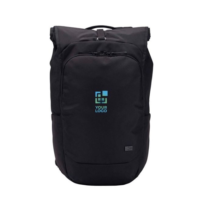 Mochila para portátil de poliéstser expandible con cierre enrollable 17