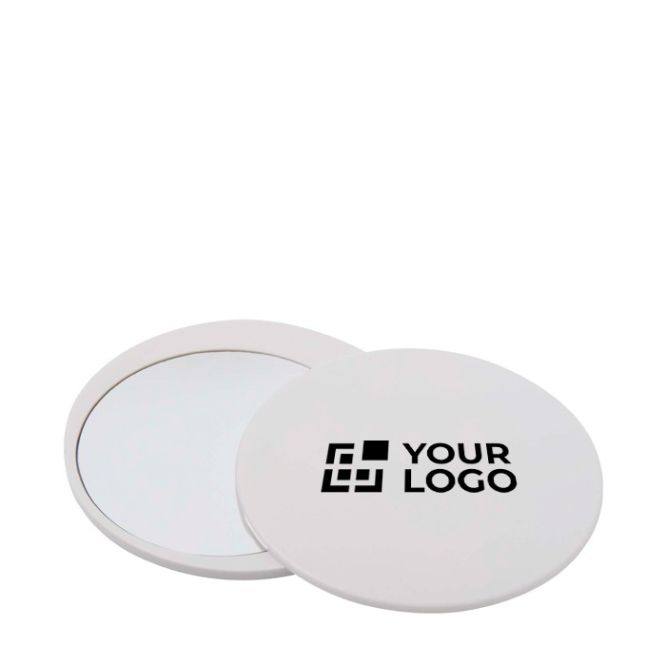 Espejo de maquillaje elegante y deslizante para retoques rápidos