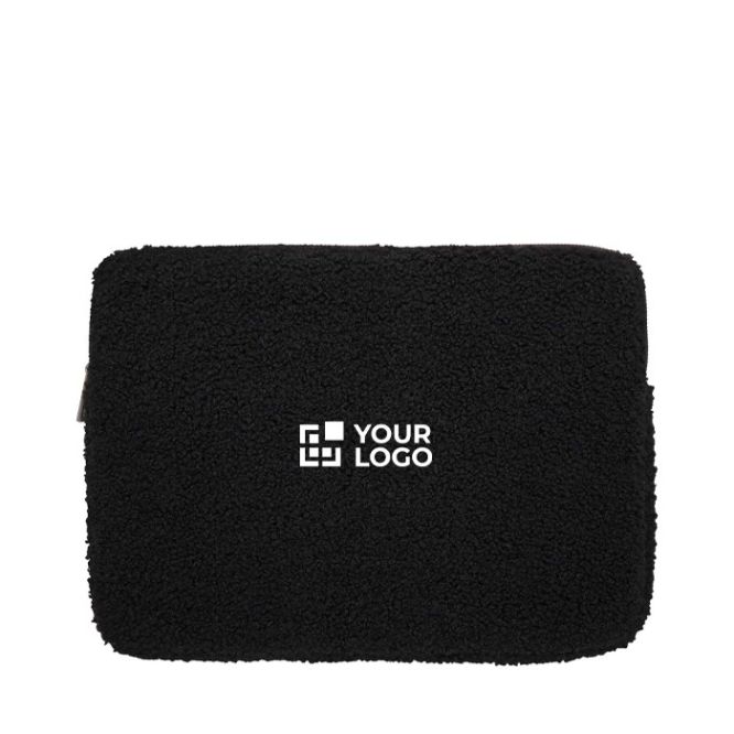 Funda para portátil de sherpa reciclada con bolsillos interiores 13