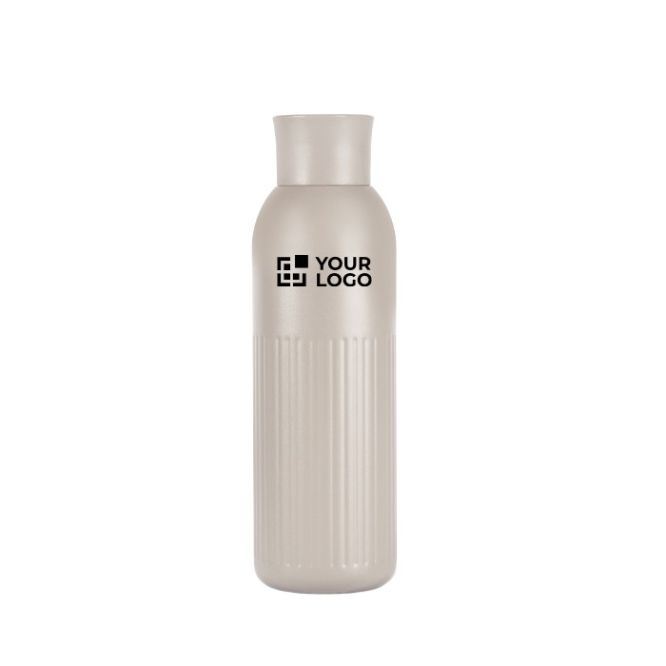 Botella térmica de acero reciclado con un tapón de presión 500ml