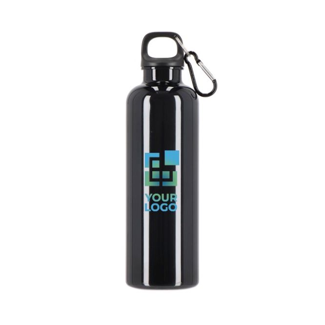 Botella de plástico en vivos colores con tapón a juego 750ml