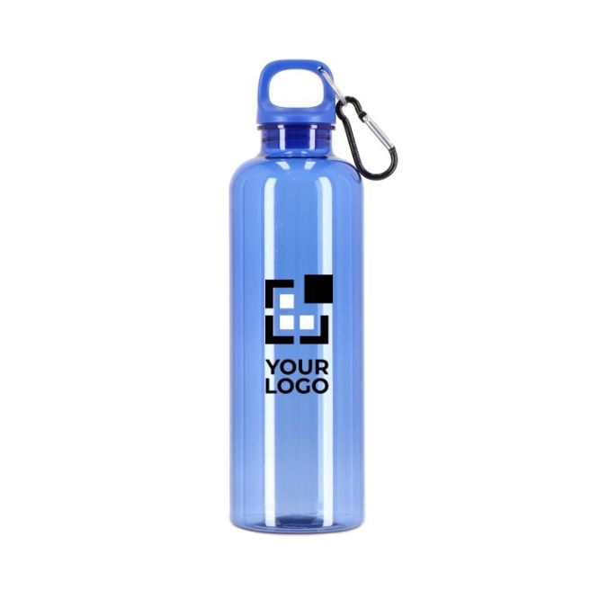 Botella de plástico en vivos colores transparentes 750ml