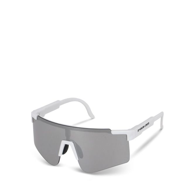 Gafas deportivas de alto rendimiento de colores con lentes plateados