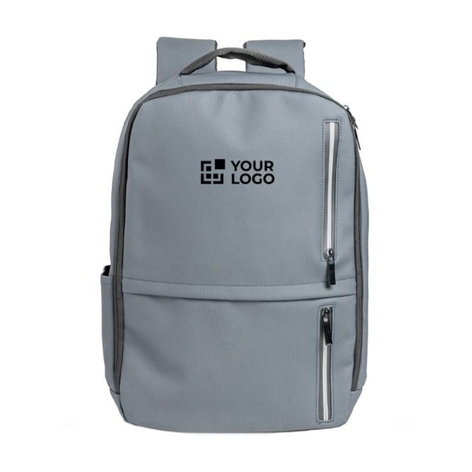 Mochila soft con detalles reflectantes y asa para trolley 15.6